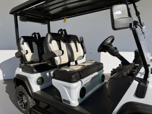 White Evolution D5 Maverick Forward Facing Golf Cart 04